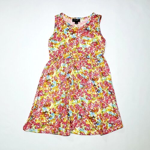 Girls Floral Print Dress - Multi-Color