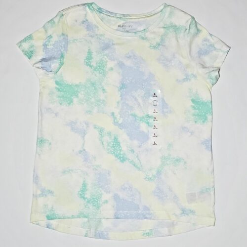 Girls Short Sleeve Tie Dye Graphic Printed T-Shirt