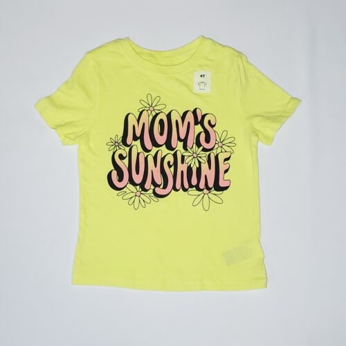 Toddler Girls Graphic Crew Neck T-Shirt - Yellow
