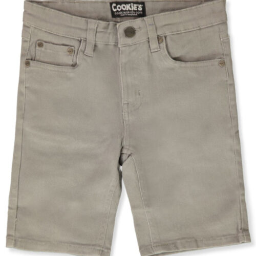 Boys Skinny Denim Shorts - Grey