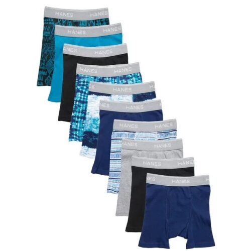 Hanes Boys 5 Pck Underwear, Tagless Comfort Waistband Boxer Brief - Assorted Colors
