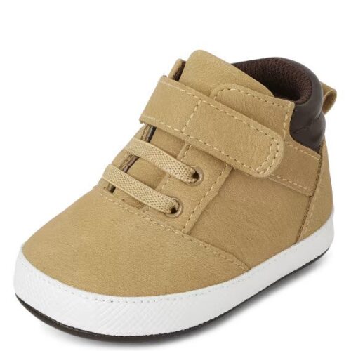Baby Boy Tan Hi Top Shoe