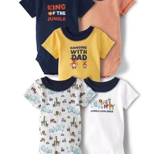Baby Boy Jungle Bodysuits/Onesies