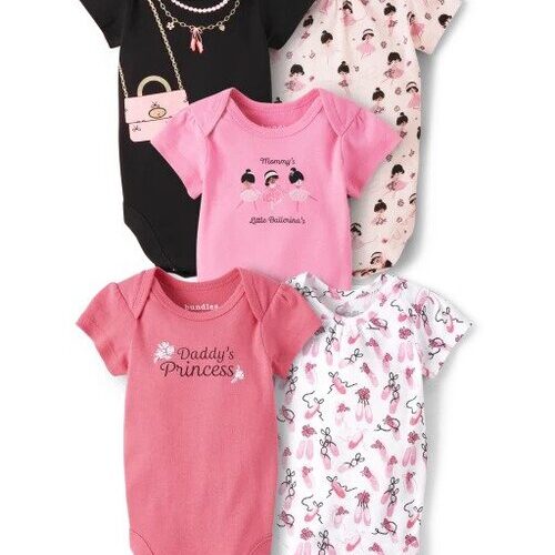 Baby Girl Ballerina Bodysuit/Onesie - Multi