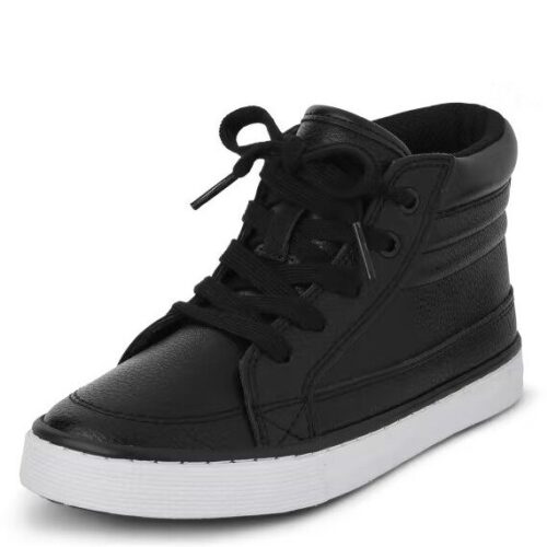 Boys Hi Top Rockstar Sneaker - Black
