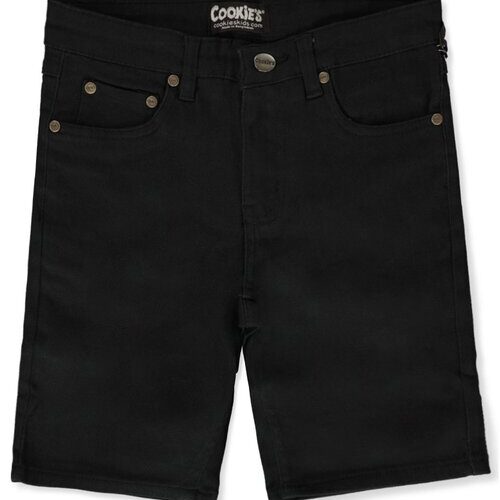 Baby Boy Skinny Denim Shorts - Black