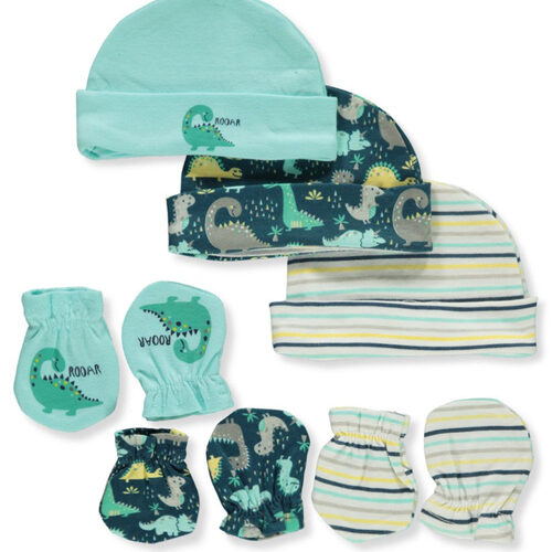 Baby Boy 2 pc Hat and Mitten Set
