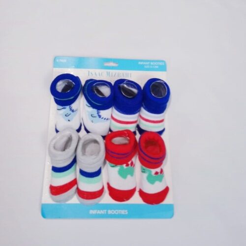 Isaac Mizrahi Baby Boy 4Pcs Bootie Set - Blue