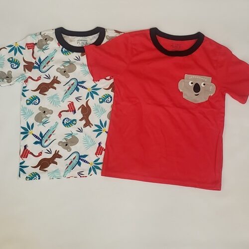 Toddler Boys Animal Print - Red/White