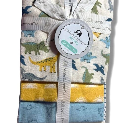 4 Pack Petite L'Amour Baby Receiving Blanket