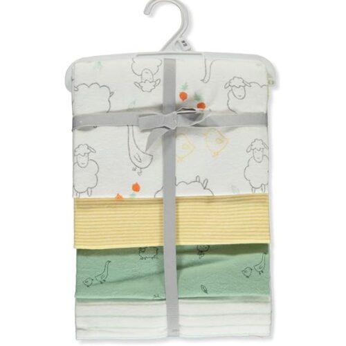 Carters 4PK Receiving Animal Print Blanket
