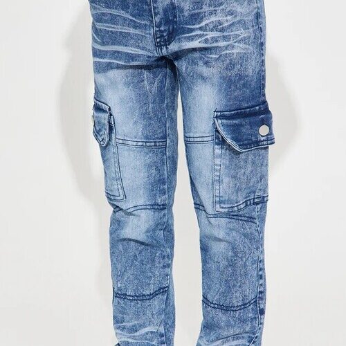 Boys Denim Cargo Jeans