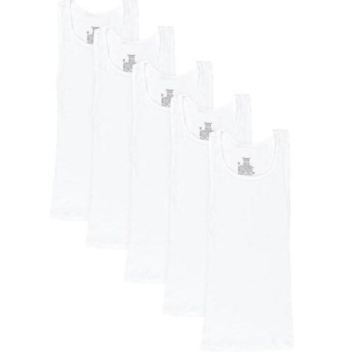 Boys Hanes Tank/ Vests Undershirts 5Pck