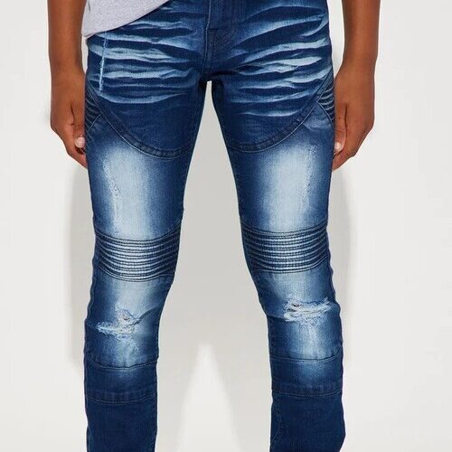 Toddler Boys Rip and Repair Moto Skinny Jeans