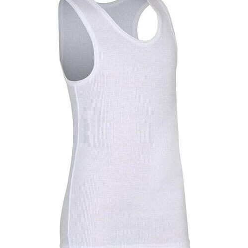 Boys Fruit of The Loom Eversoft Cotton Tank/ Vest - White