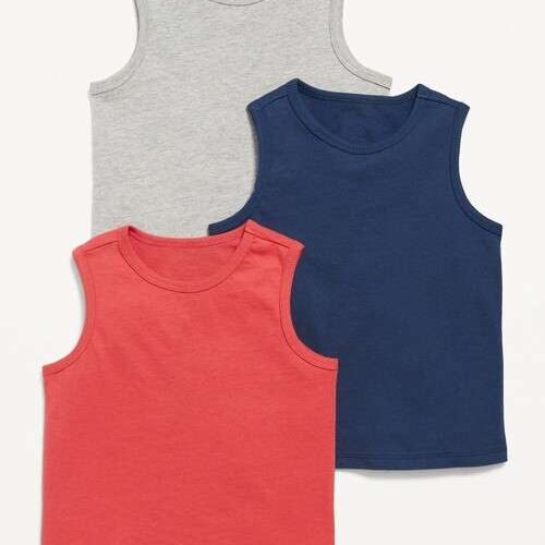 Baby Boy Solid Color 3pck Tanks