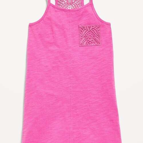 Baby Girl Sleeveless Crochet Dress