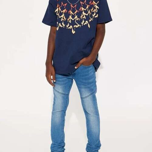 Boys Medium Wash Skinny Jeans