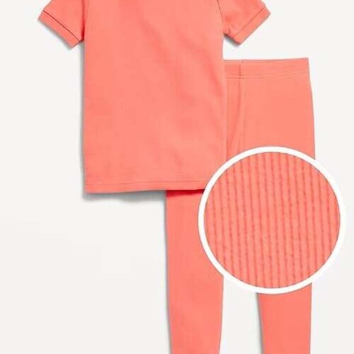Toddler Snug Fit Ribbed Pajama 2Pcs Set