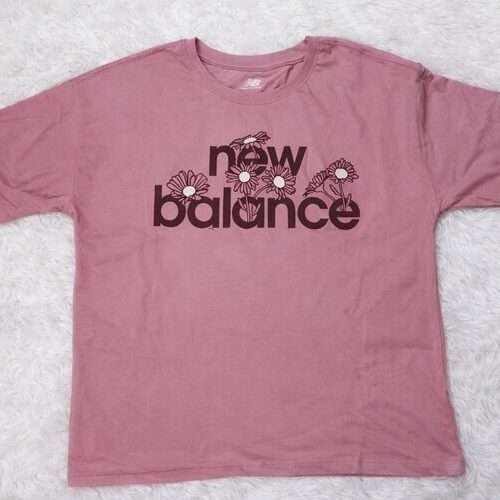 Girls New Balance Flower Print Tee
