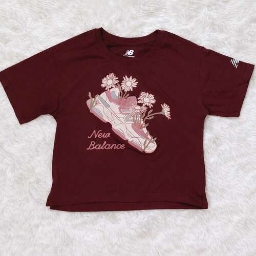 Girls New Balance Shoe Print Tee
