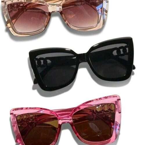 Girls Cat Eye Large Frame Glasses