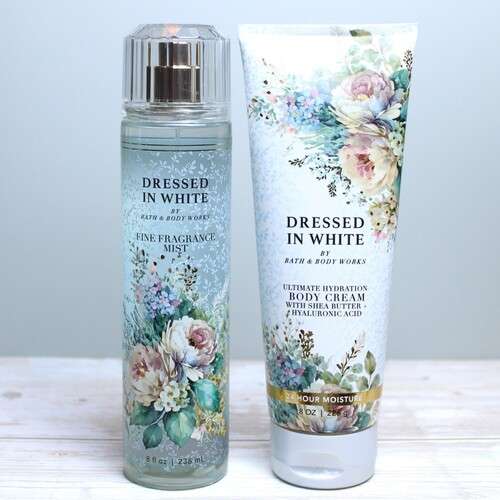 Bath and Body Works Women Spray and Cream 2Pcs Set – Dressed In  White