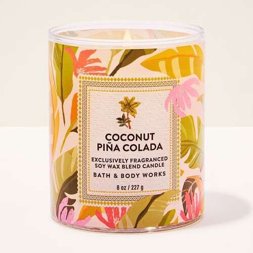 Bath and Body Works 1 Wick Candle - Coconut Pina Colada