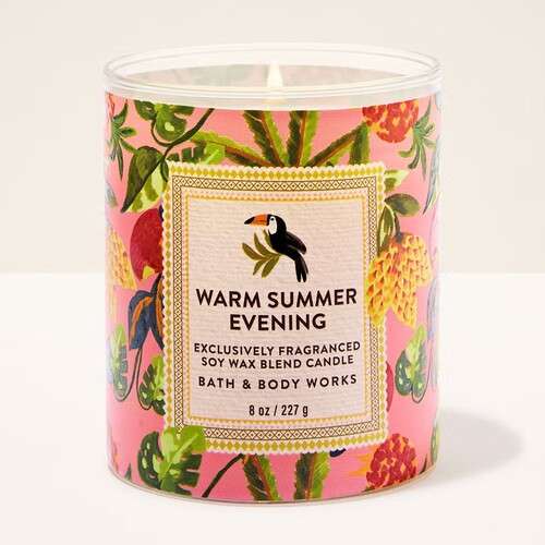 Bath and Body Works 1 Wick Candle - Warm Summer Evening