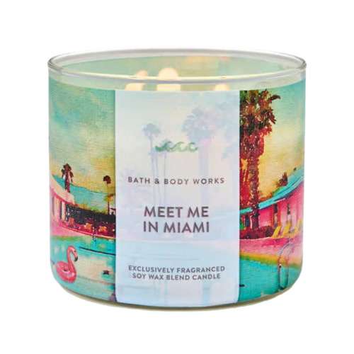 Bath and Body Works 3 Wick Candle - Meet Me In Miami