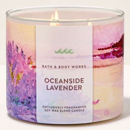 Bath and Body Works 3 Wick Candle – Oceanside Lavender