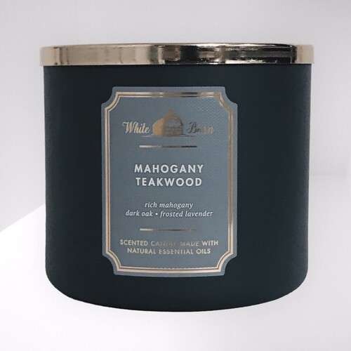Bath and Body Works 3 Wick Candle - Mahogany Teakwood
