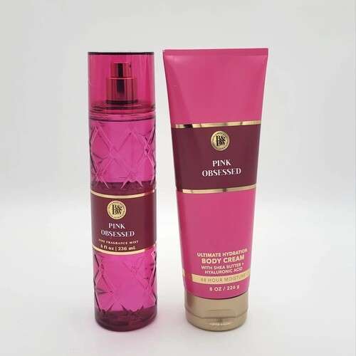 Bath and Body Works Women Spray and Cream 2Pcs Set – Pink Obsessed