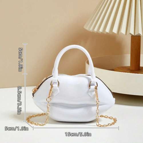 Fashionable Shell Lip Shaped Mini Handbag