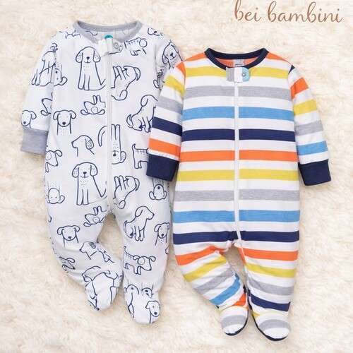 Onesies Baby Boy Sleep And Play Footed Pajamas / Monkey Suit 2Pck