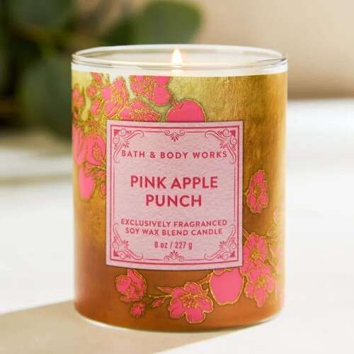 Bath and Body Works 1 Wick Candle - Pink Apple Punch