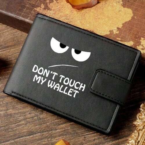 Boys Fashionable Eye Design Faux Leather Wallet