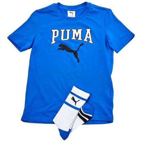 Boys Puma 2Pc Short Sleeve Tee and Crew Socks Set
