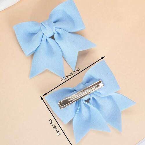 Girls 2Pcs Bow Hair Clips