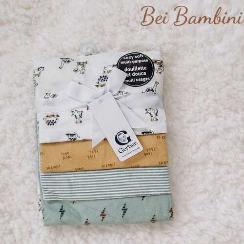 Gerber Baby 4pc Receiving Blanket