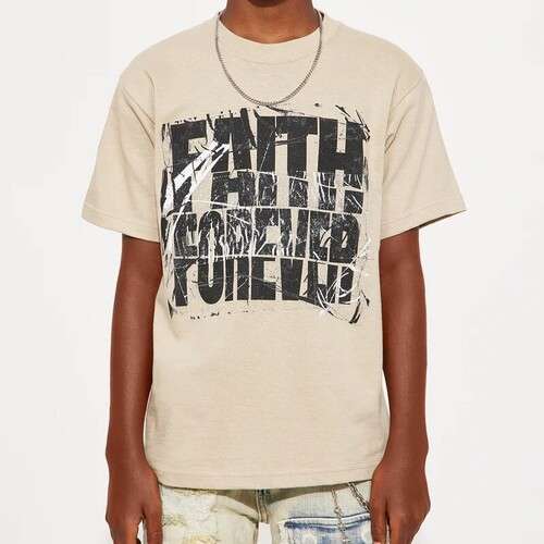 Boys Faith Forever Print Short Sleeve Tee