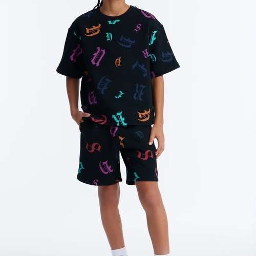 Boys Letter Printed Tee and Short Set
