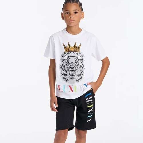 Boys Lion Print Tee and Short Set
