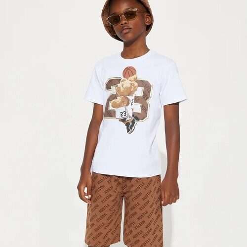Boys Number 23 Print Tee, Short and Bucket Hat 3pcs Set