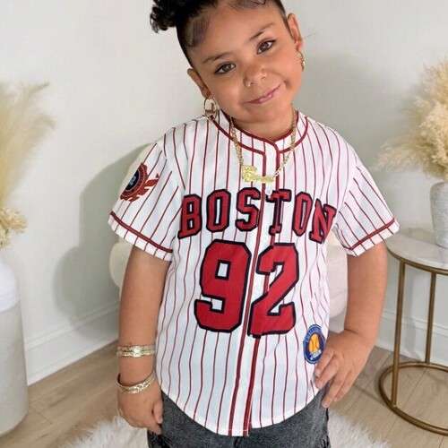 Girls Street Fashion Letter and Number Print Shirt Top