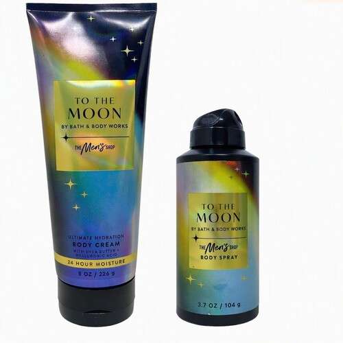 Bath and Body Works Men Spray and Cream 2Pcs Set – To The Moon