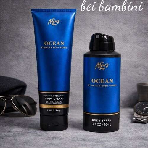 Bath and Body Works Men Spray and Cream 2Pcs Set – Ocean