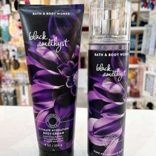 Bath and Body Works Women Spray and Cream 2Pcs Set - Black Amethyst